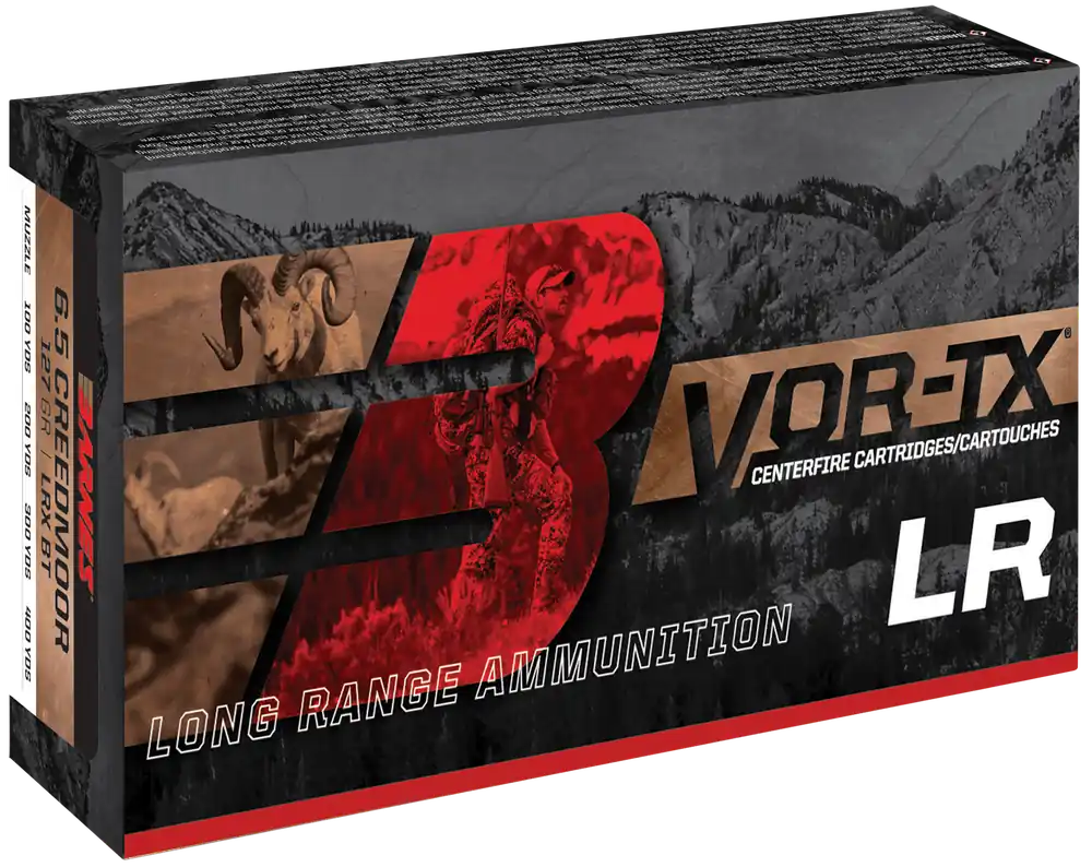 Barnes Bullets VOR-TX Long Range 300RUM 190gr LRX Boat Tail - 20 Rounds per Box