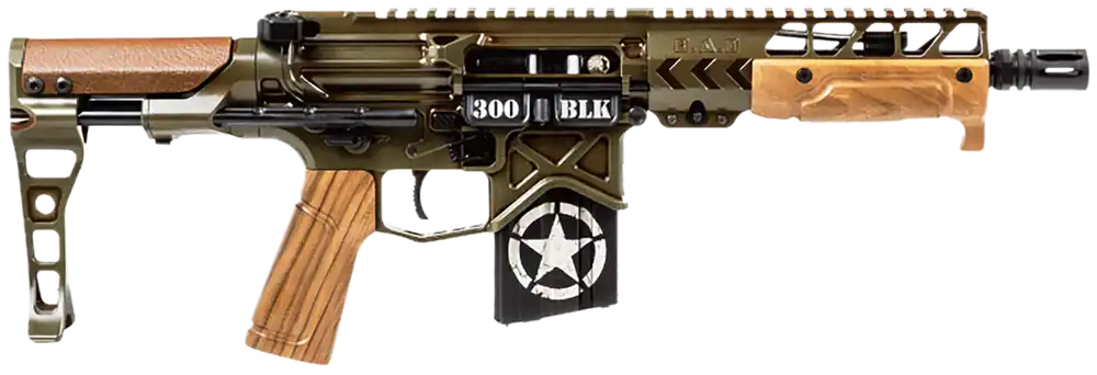 BATTLE TANKER300P: 7.5" 300BLK Pistol with Brace