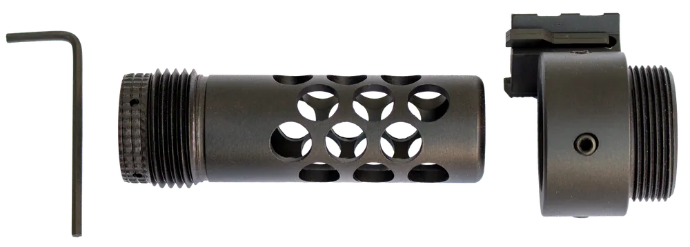 AR-15 Shroud Adapter for ASR, Aluminum, Black Finish, Includes Barrel Nut - TNW Firearms ASRXADPTXXXXBKXX