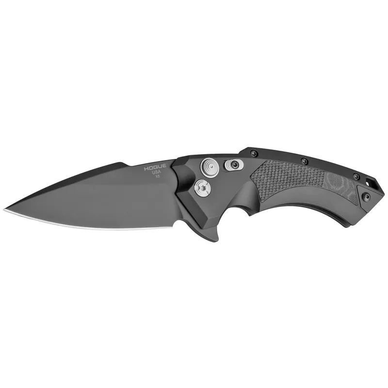 HOGUE X5 4" Folding Knife with CPM154 Steel and Stonewashed Blade