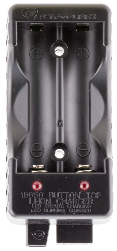 Dual Channel 18650 Li-ion Battery Charger - Streamlight 22100 Black