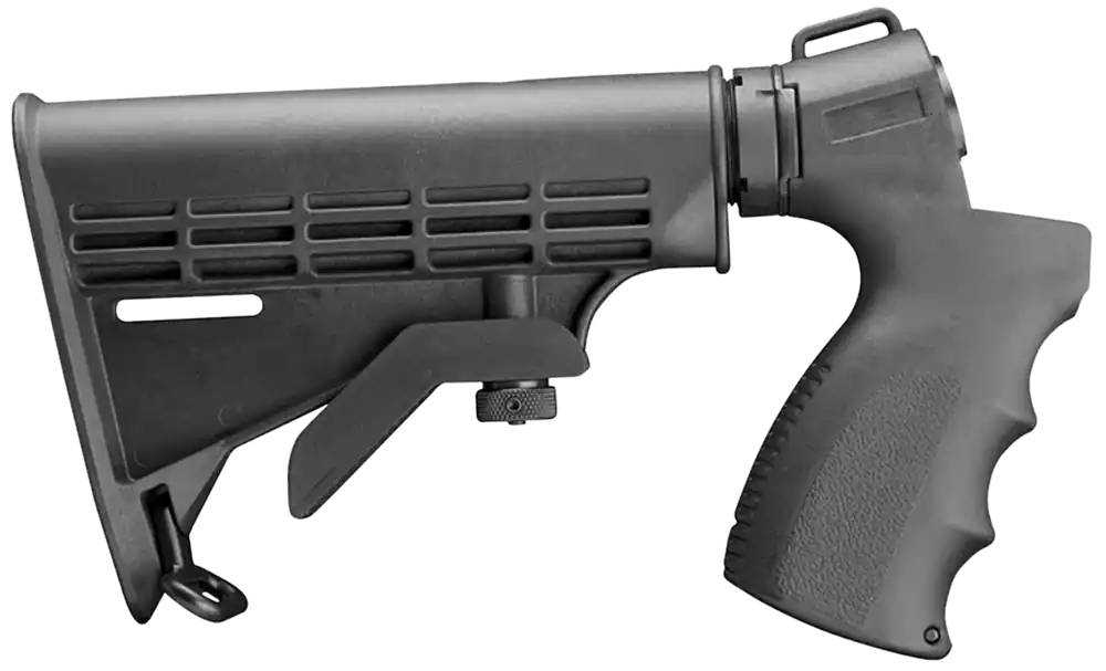 Aim Sports 6-Position Shotgun Stock with Pistol Grip for Mossberg 500 - Black Synthetic