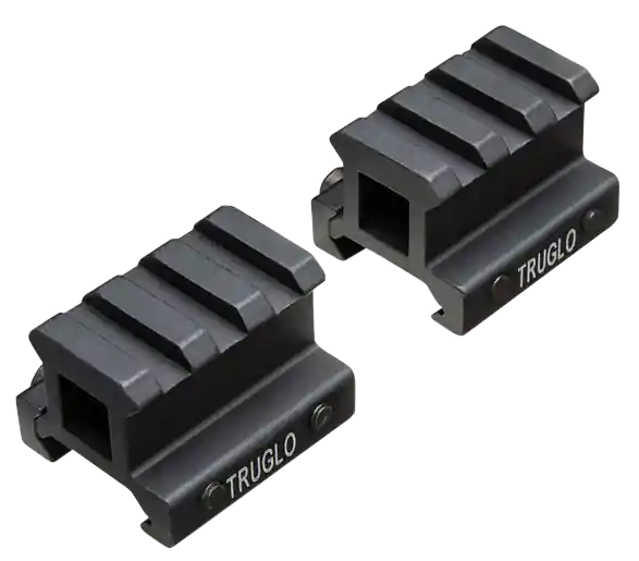 TruGlo TG8982B Matte Black Picatinny Riser Mount Anodized