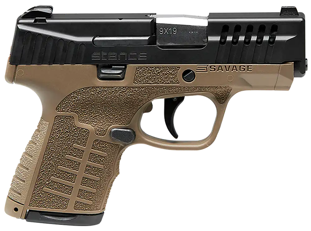 Savage Arms Stance 9mm Luger Pistol with Stainless Steel Barrel and FDE Frame