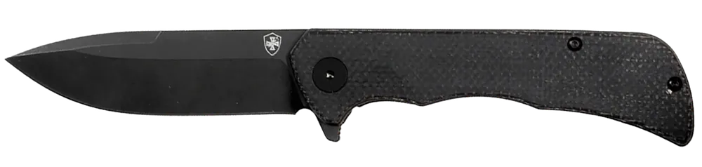 Templar Knife Paladin Folding Knife with Black D2 Steel Blade and Micarta Handle