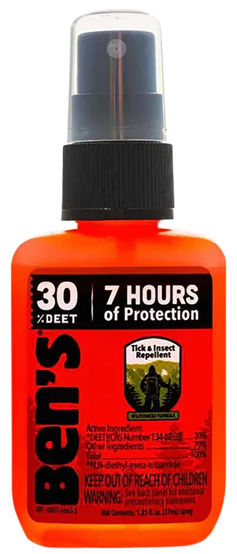Ben's Odorless Scent Spray - Tick & Insect Repellent, 1.25 oz, 8-Hour Protection