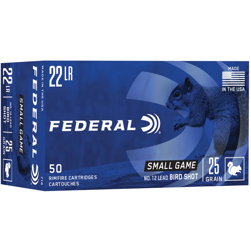 Federal Game-Shok .22LR #12 Lead Shot 50 Rounds/2500 Rounds