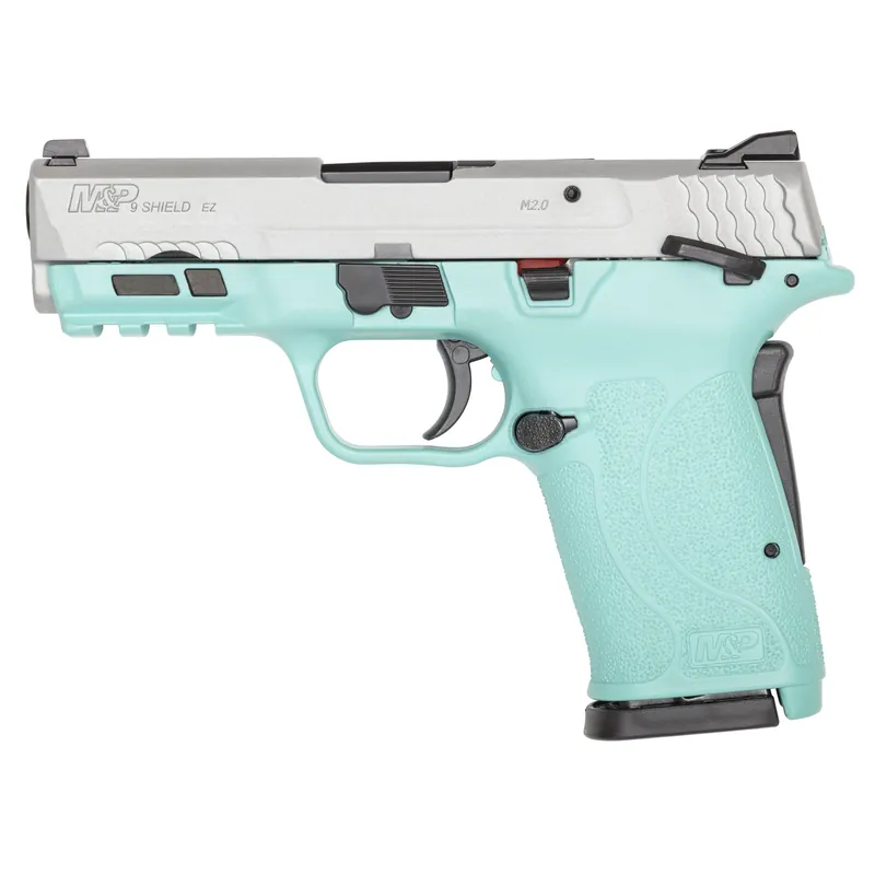S&W Shield 2.0 EZ 9mm 8-Round Silver/Red TS