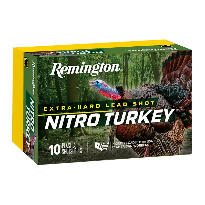 Remington Nitro Turkey 12 Gauge 3-Inch #5 Shot, 10 Rounds per Box, 100 Rounds per Case