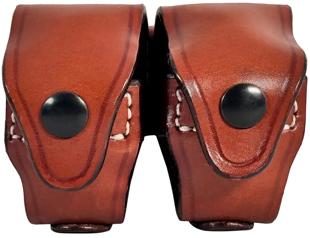 1791 Gunleather Brown Steerhide Double Speed Loader Carrier for 5/6 Shots