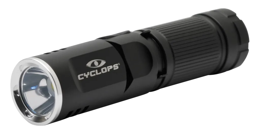 Cyclops FLX400 LED Flashlight - 160/400 Lumens, Black Anodized