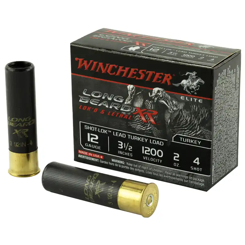 Winchester Long Beard XR Turkey 12 Gauge 3.5" #4 Shot 2oz 10 Rounds