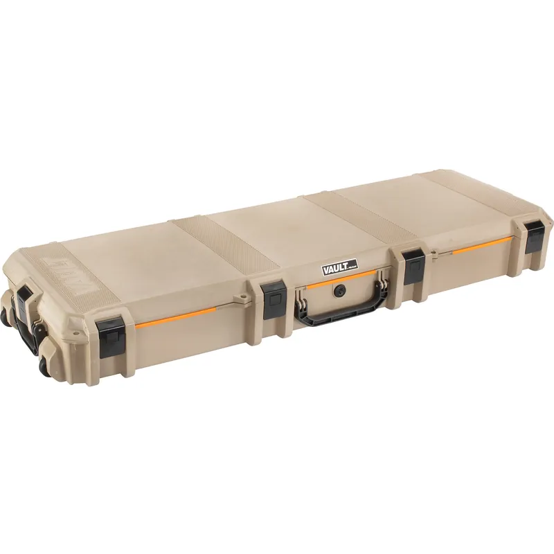 PELICAN V800 Vault Double Rifle Case with Wheels and Foam, Tan
