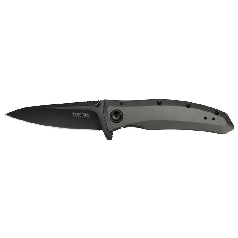 Kershaw Grid 3.7" Plain Edge Black-Oxide Folding Knife