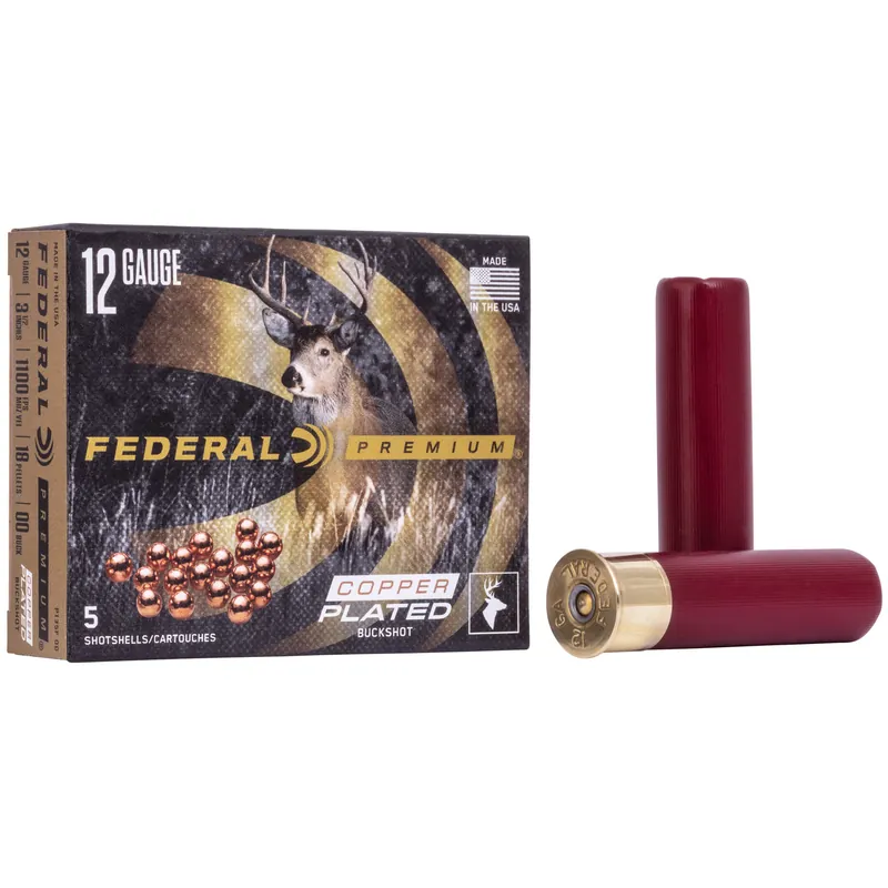 Federal Premium Vital-Shok 12 Gauge 3.5" 00 Buckshot 5/50 Pack