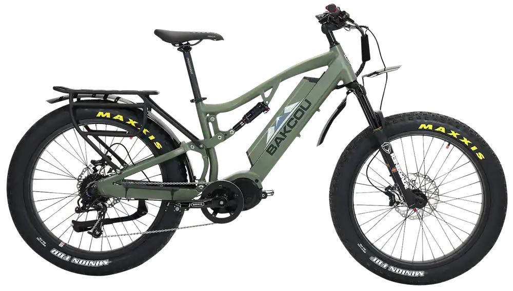Bakcou Storm 25 E-Bike: Medium Matte Black Frame with Bafang M620 Ultra Motor and SRAM 9-Speed Components