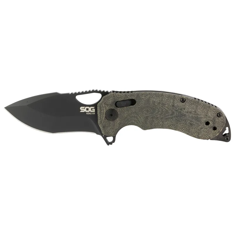 SOG KIKU XR Blackout 3.03" Folding Knife