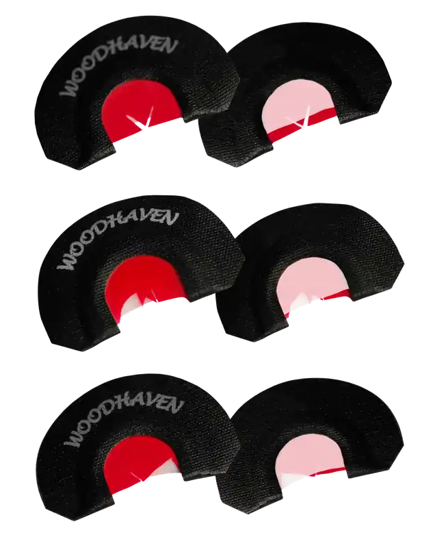 Woodhaven WH301 Red Ninja Power V Triple Reed Turkey Call - 3 Pack