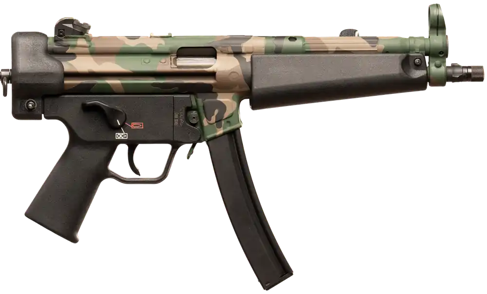 HK SP5 9mm Luger 30+1, 8.86" Barrel, Woodland Camo, Sports South Exclusive
