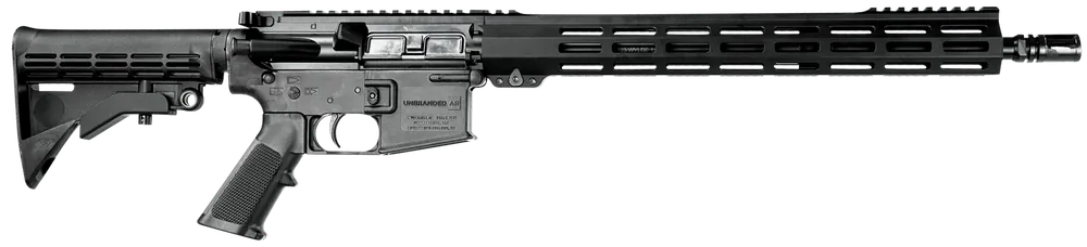 UnBranded AR 223 Wylde UAR-C Carbon Rifle, 30+1 Capacity, 16" Barrel, Black Finish