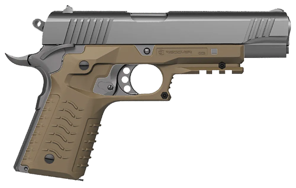 Tactical CC3H-02 Tan Polymer Picatinny Grip & Rail System for Standard Frame 1911