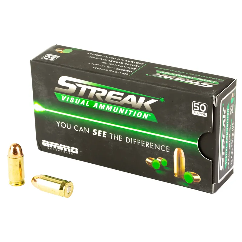 STREAK Green 45 Auto 230GR TMC Ammunition - 50 Rounds/1000 Rounds