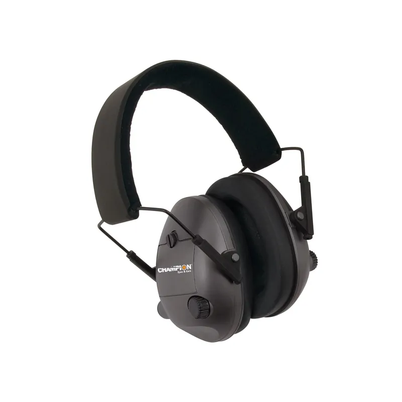 Champion Black Electronic Ear Muffs