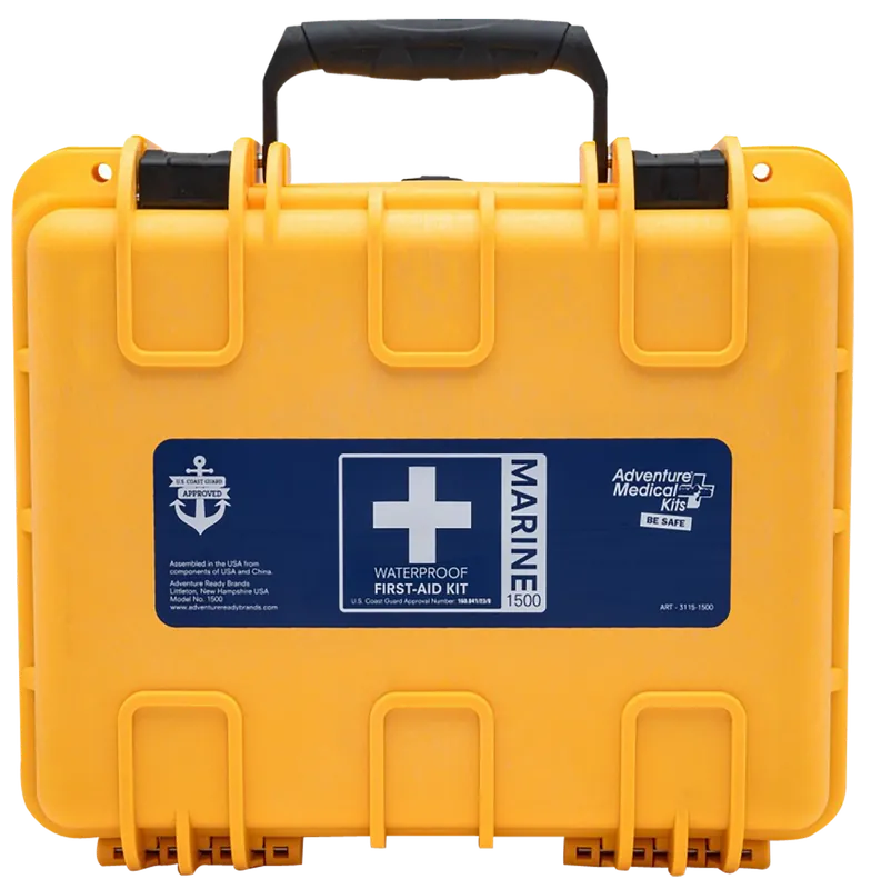 Marine 600 Waterproof Medical Kit for Injuries and Illnesses - Yellow
