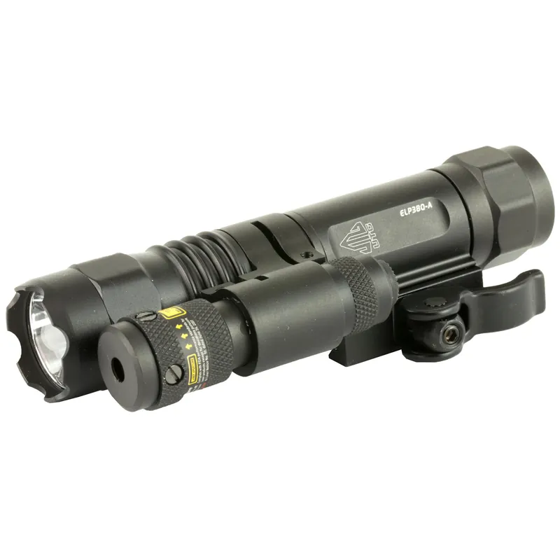 UTG LED Flashlight with Adjustable Red Laser and Quick Detach