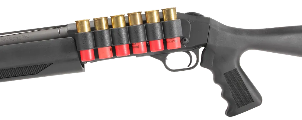 TacStar Slimline Sideaddle for Mossberg 930 - 12 Gauge, 6 Rounds, Black Polymer with Aluminum Mounting Plate