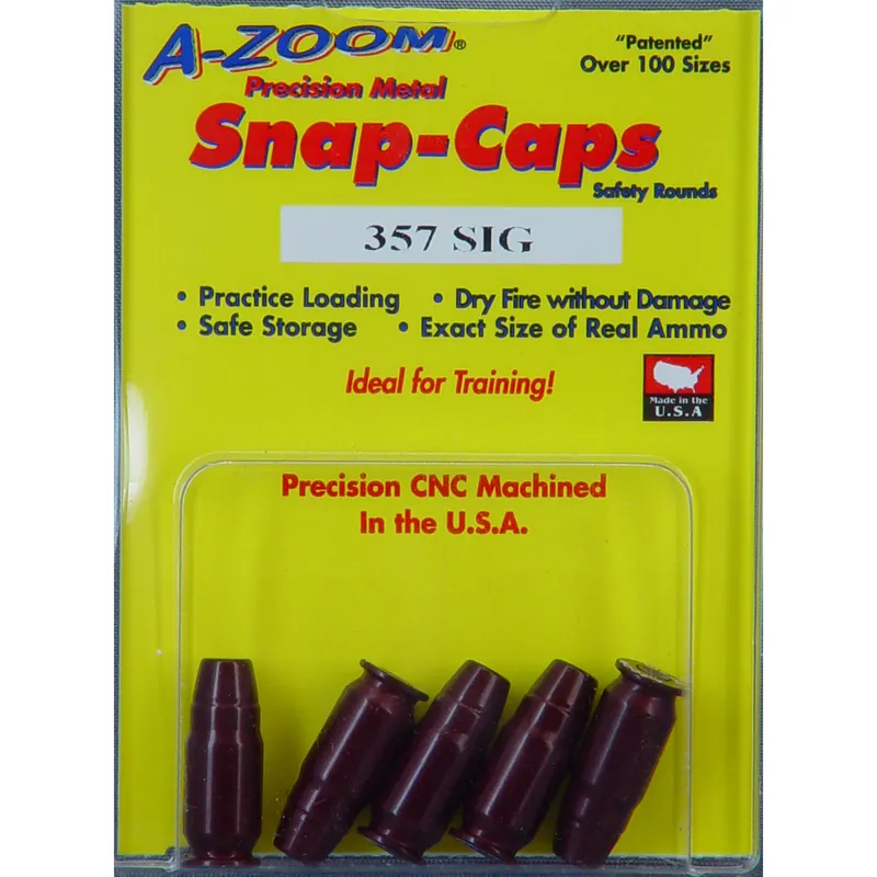 AZOOM Snap Caps .357 SIG 5-Pack