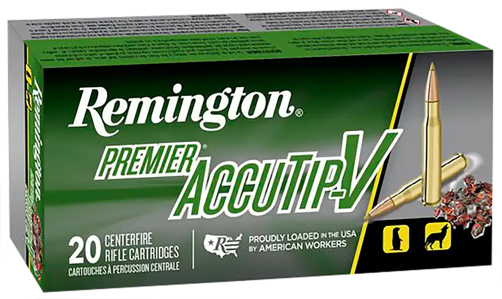 Remington Premier Accutip-V .223 Rem 50gr Boat Tail Ammo - 20/Box