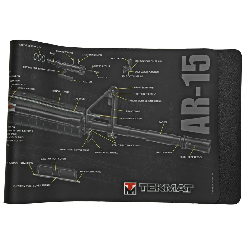 TEKMAT AR15 Rifle Cutaway Mat - Black