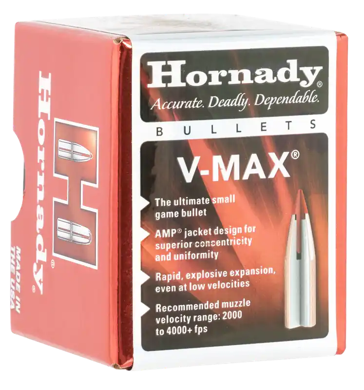 Hornady V-Max 17 Cal .172 20gr Bullets - 100 Box/40 Case
