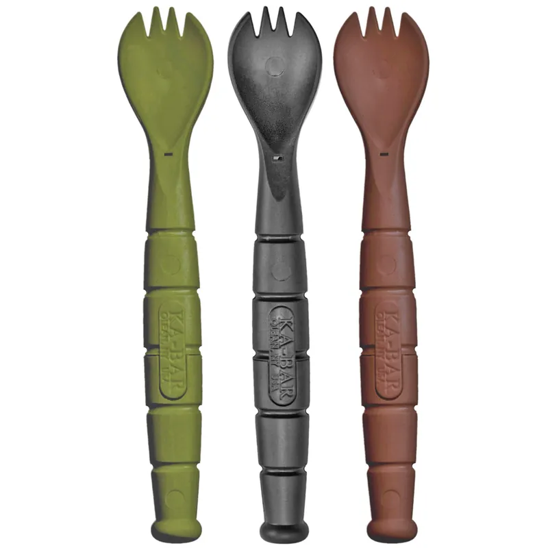 KBAR Field Kit 3-Pack: Spork and Knife Set