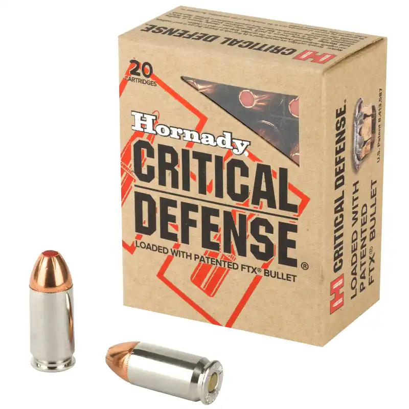 Hornady Critical Defense .45 ACP 185 Grain Ammunition - 20 Rounds/200 Rounds