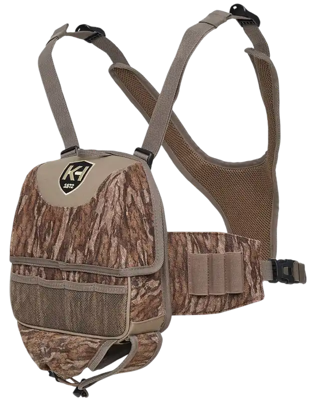 Knight & Hale KHT0103 Run N Gun Turkey Vest - Mossy Oak Bottomland Camo