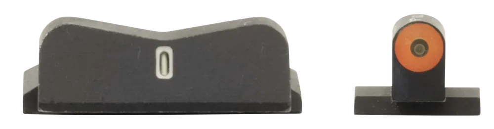 XS Sights DXT2 Big Dot Night Sights for Glock - Black with Green Tritium and Orange Outline Front, Green Tritium and White Outline Rear