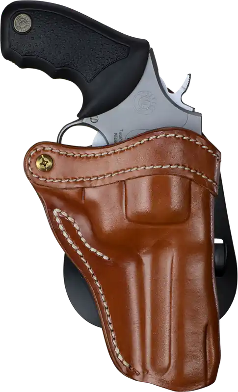 Ruger GP100 Right Hand OWB Classic Brown Leather Paddle Holster - 1791 Gunleather PDHR2CBRR RVH2
