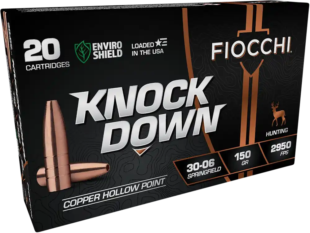 Fiocchi 3006CHA Knock Down Enviro Shield 30-06 Springfield 150gr HP 20/Box 10/Case