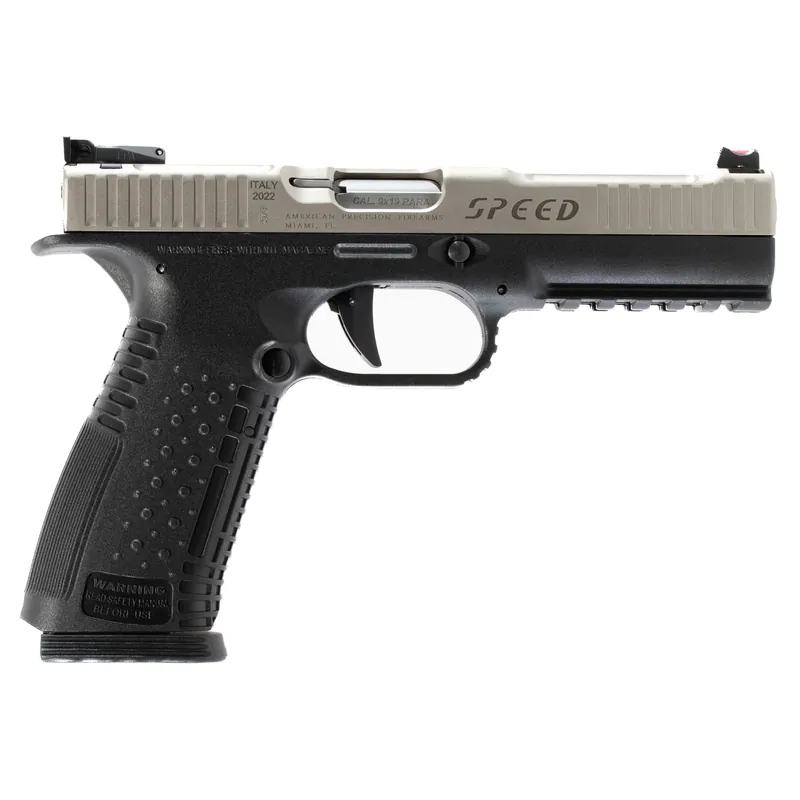 AMPF Strike One 9mm Pistol, 5" Barrel, 17-Round, Stainless Steel
