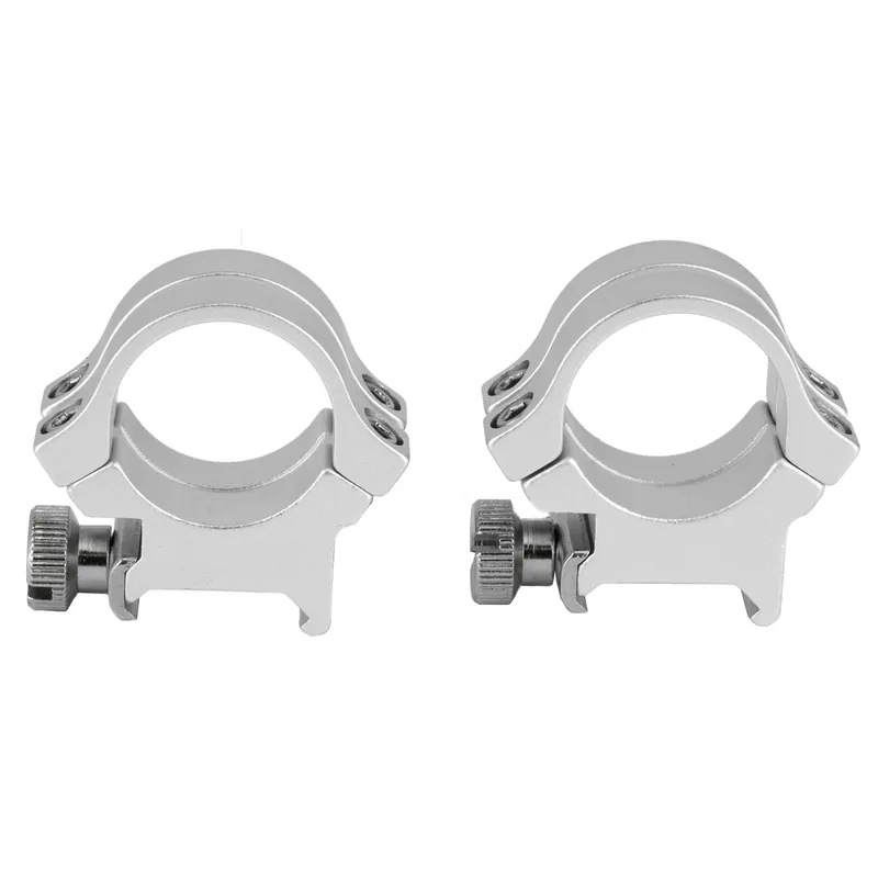 Weaver Quad Lock 1" High Silver Rings