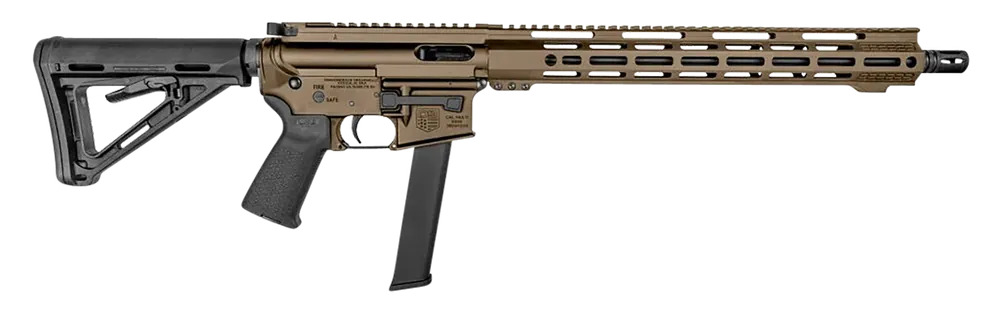 Diamondback DB15 9mm Luger Rifle with FDE Receiver and M-Lok Handguard