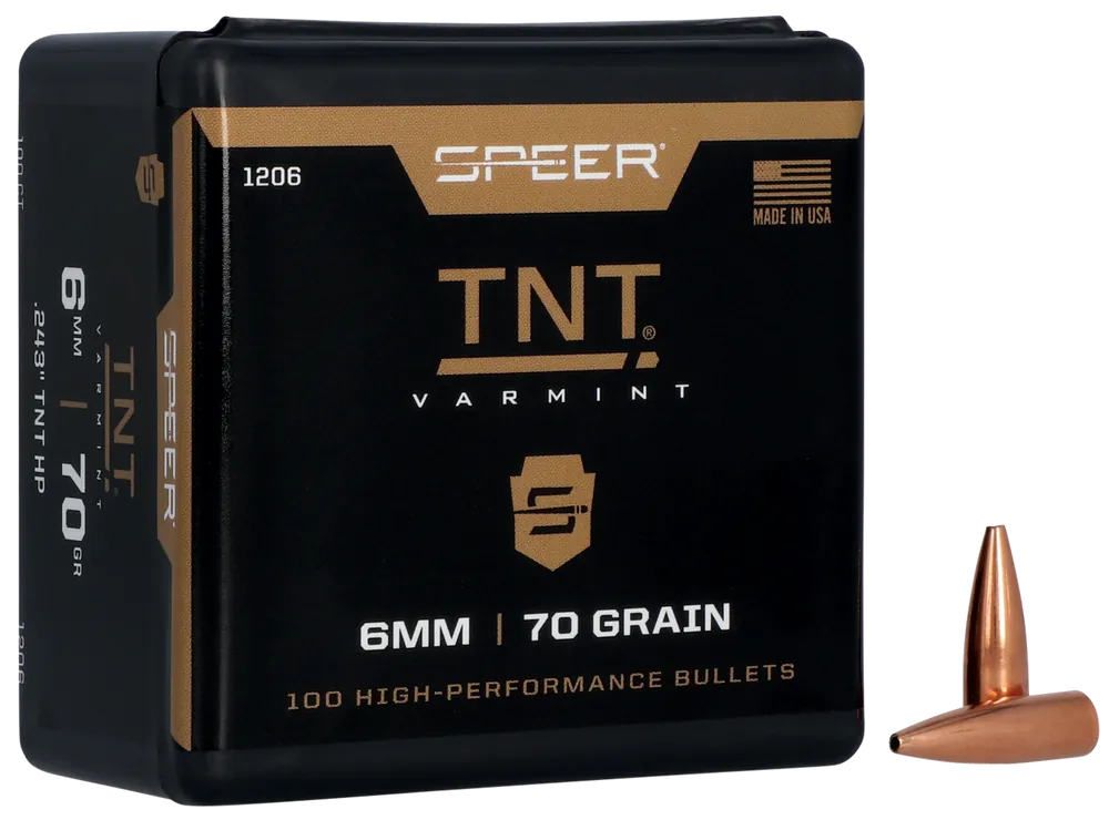 Speer 1206 TNT 6mm 70gr JHP - 100/Box, 5/Case
