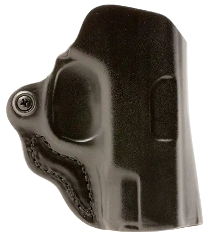 Mini Scabbard OWB Black Leather Belt Slide for Glock 42 - Right Hand by DeSantis Gunhide