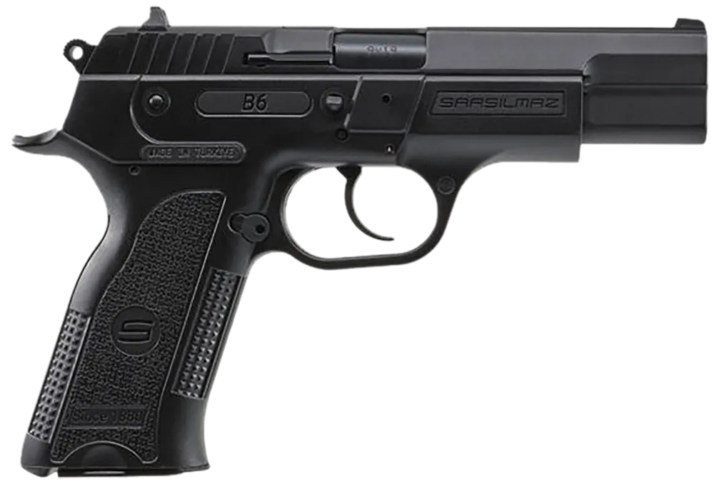 SAR USA B6 9mm Luger Pistol - 19+1 Capacity, 4.50" Barrel, Black Finish, Manual Safety