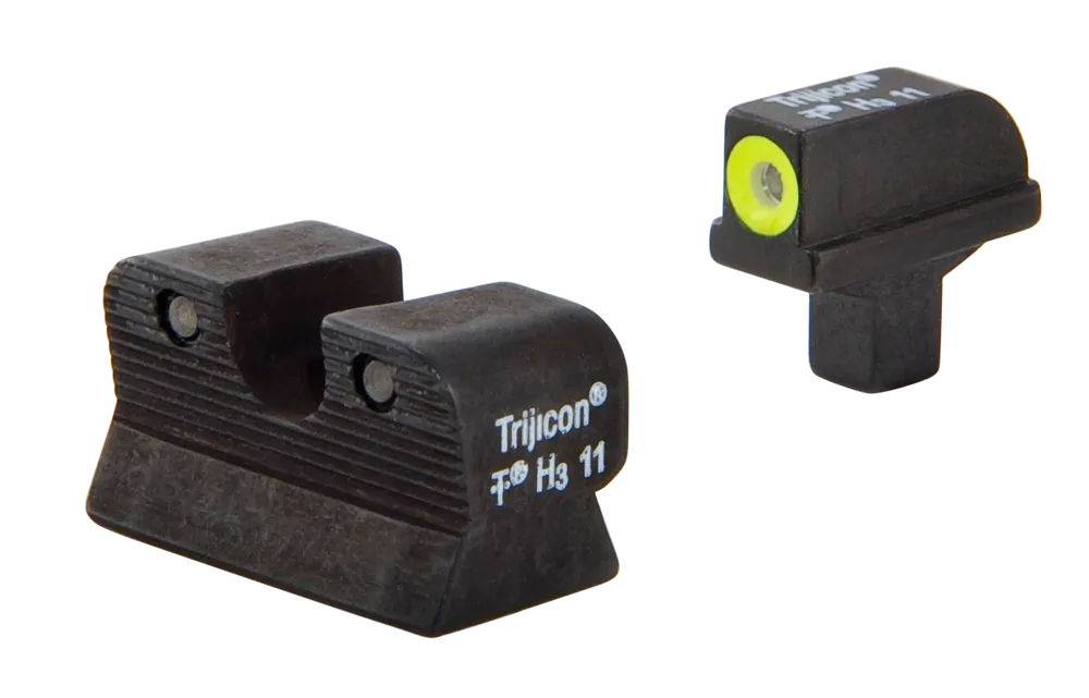 Trijicon HD Night Sights for Colt 1911 - Green/Tritium Yellow Front, Green Tritium Black Rear