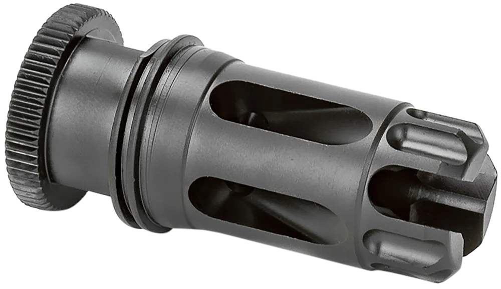Griffin Armament Dual-Lok Flash Compensator 22/5.56 Black Nitride 1/2"x28 Threads