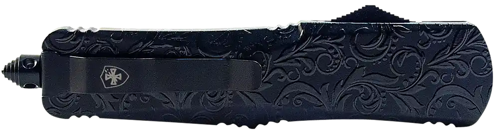 Templar Knife Gen II Maiden Gloss Slim OTF Dagger with Black Oxide Stonewashed Blade and Glass Breaker