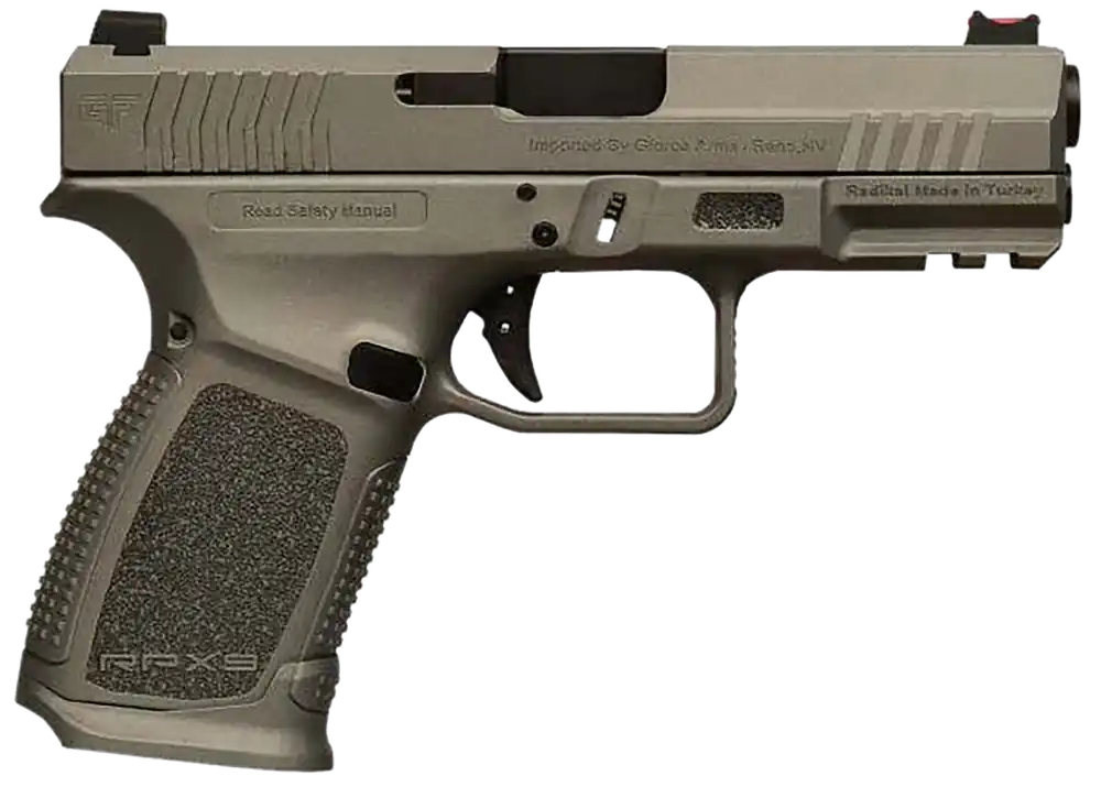 Gforce Arms Exodus 9mm Luger Tactical Gray Pistol with 15+1 Capacity and Accessory Rail